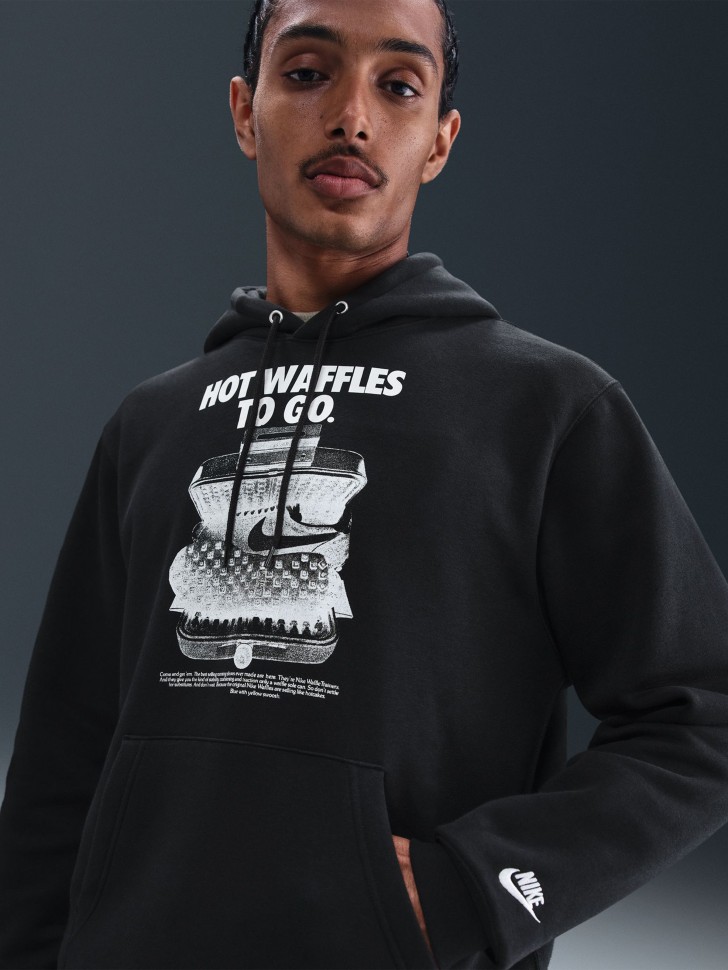 Толстовка мужская Nike M NK CLUB BB GX HOODIE REISSUE черная HV0852-010 изображение 2