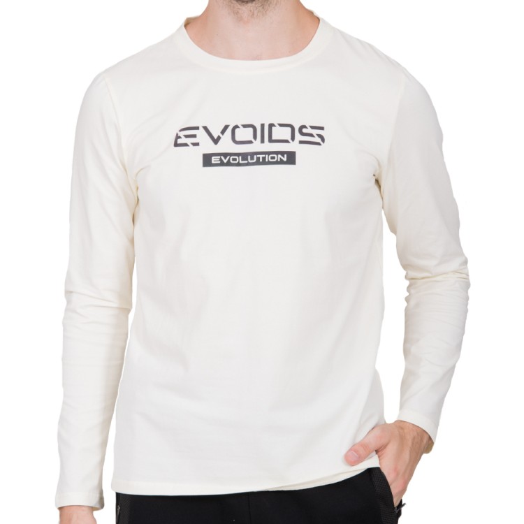 Футболка з довгим рукавом чоловіча Evoids Cassiopeia біла 552149-100  изображение 1