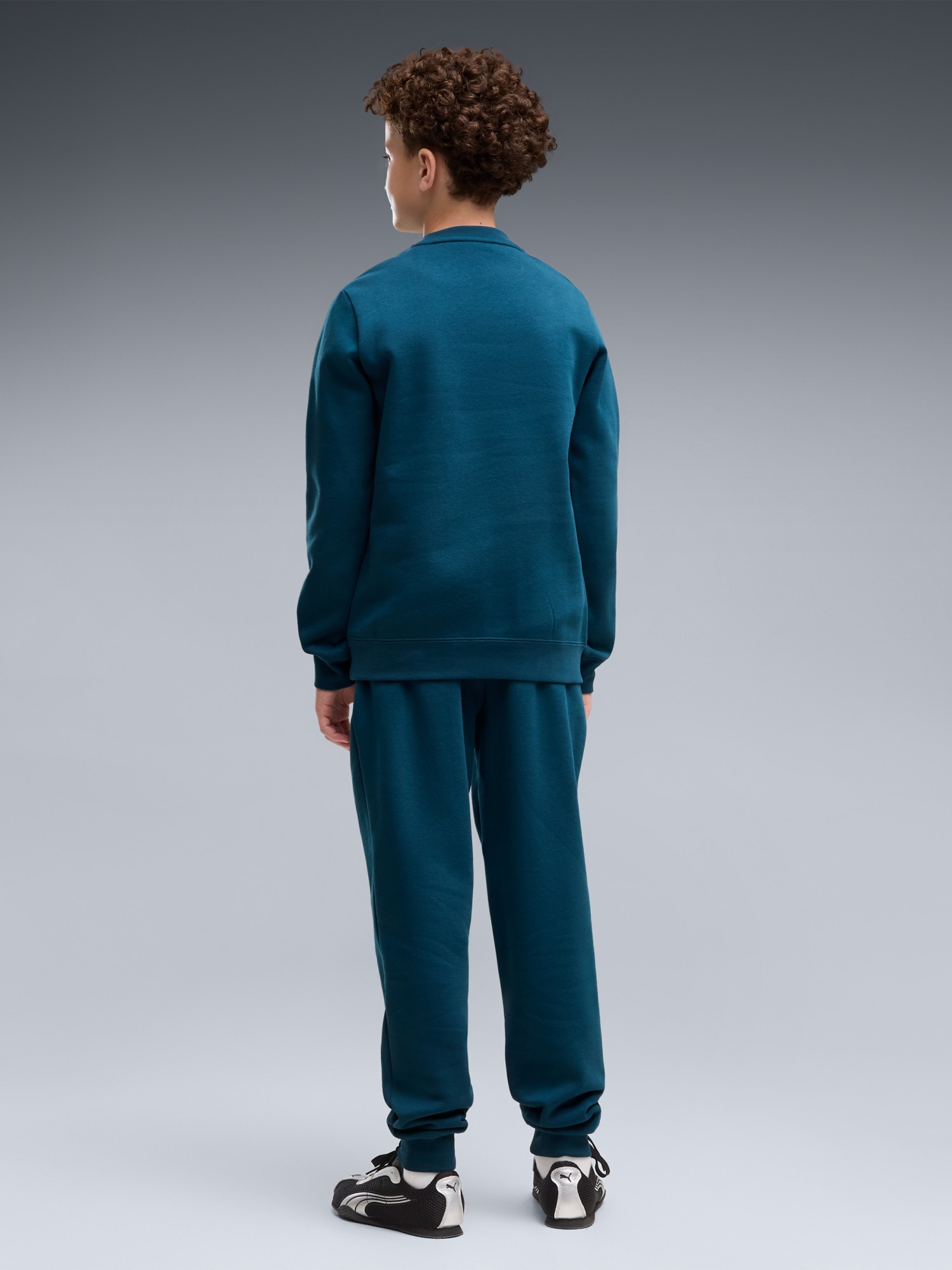 Костюм дитячий Puma ESS No.1 Logo Crew Sweat Suit FL B зелений 68972136 изображение 3