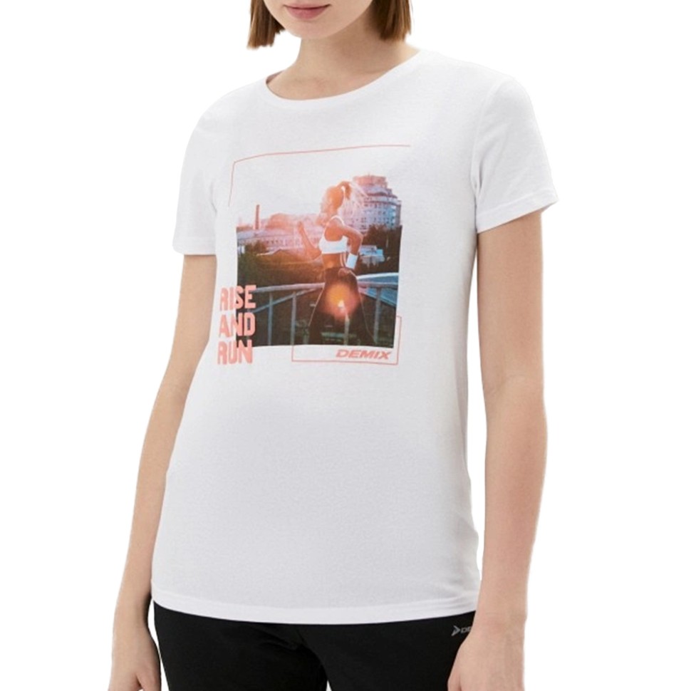 Футболка женская Demix T-shirt белая 113497-00