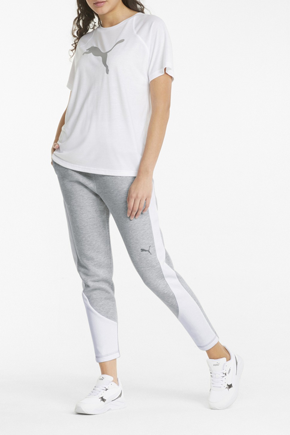 Штани жіночі Puma Evostripe Pants сірі 84707604 — фото 4
