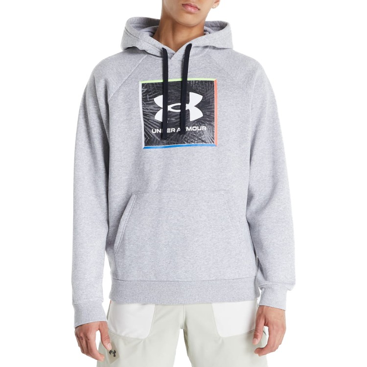 Толстовка мужская Under Armour UA Rival Flc Graphic Hoodie серая 1370349-011 изображение 1