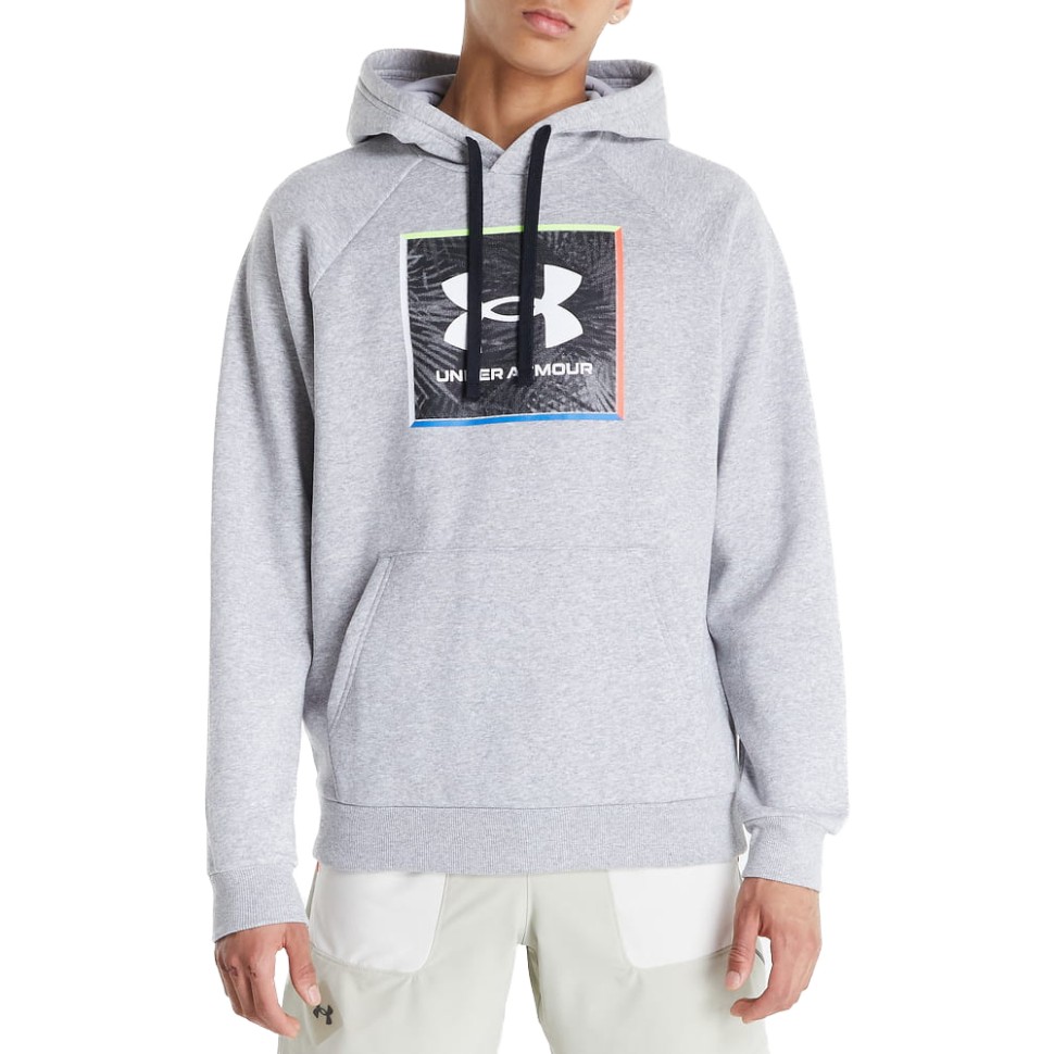 Толстовка мужская Under Armour UA Rival Flc Graphic Hoodie серая 1370349-011 изображение 1