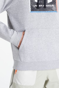 Толстовка мужская Under Armour UA Rival Flc Graphic Hoodie серая 1370349-011 изображение 3