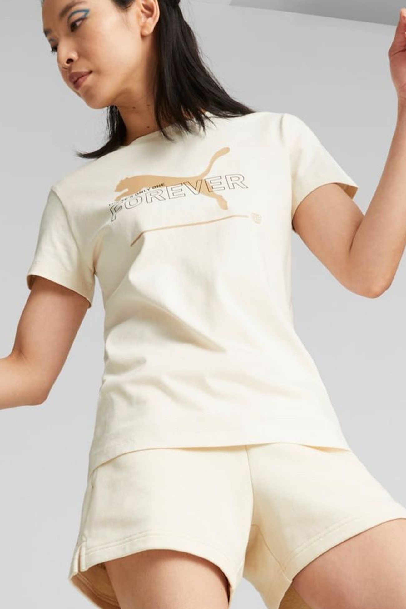 Шорты женские Puma ESS BETTER Shorts бежевые 67330099 изображение 4