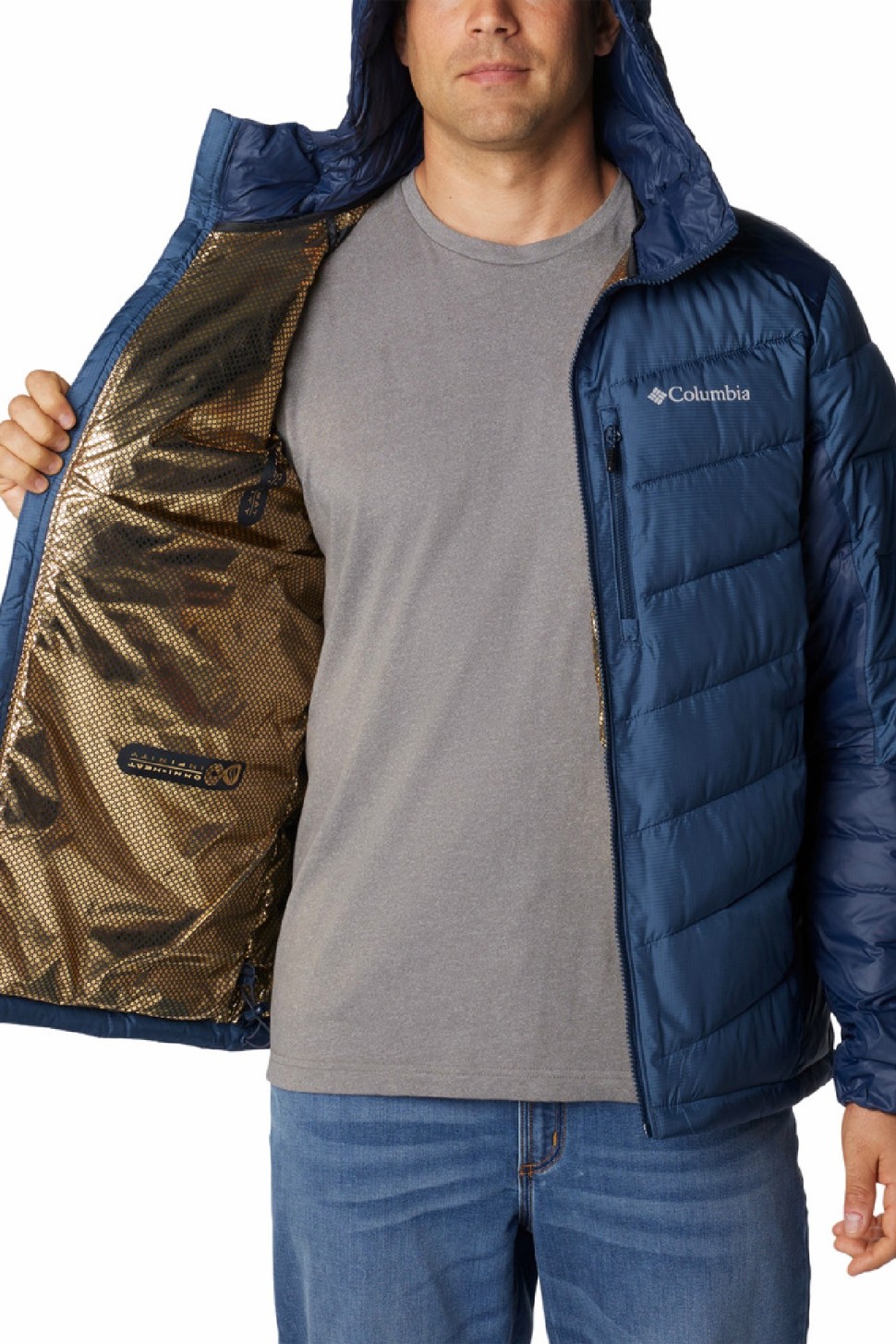 Куртка чоловіча Columbia Labyrinth Loop™ Hooded Jacket синя 1957341-478 — фото 4