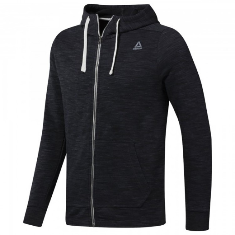 Толстовка мужская Reebok Essentials Marble Group Full Zip черная DP6129 изображение 1