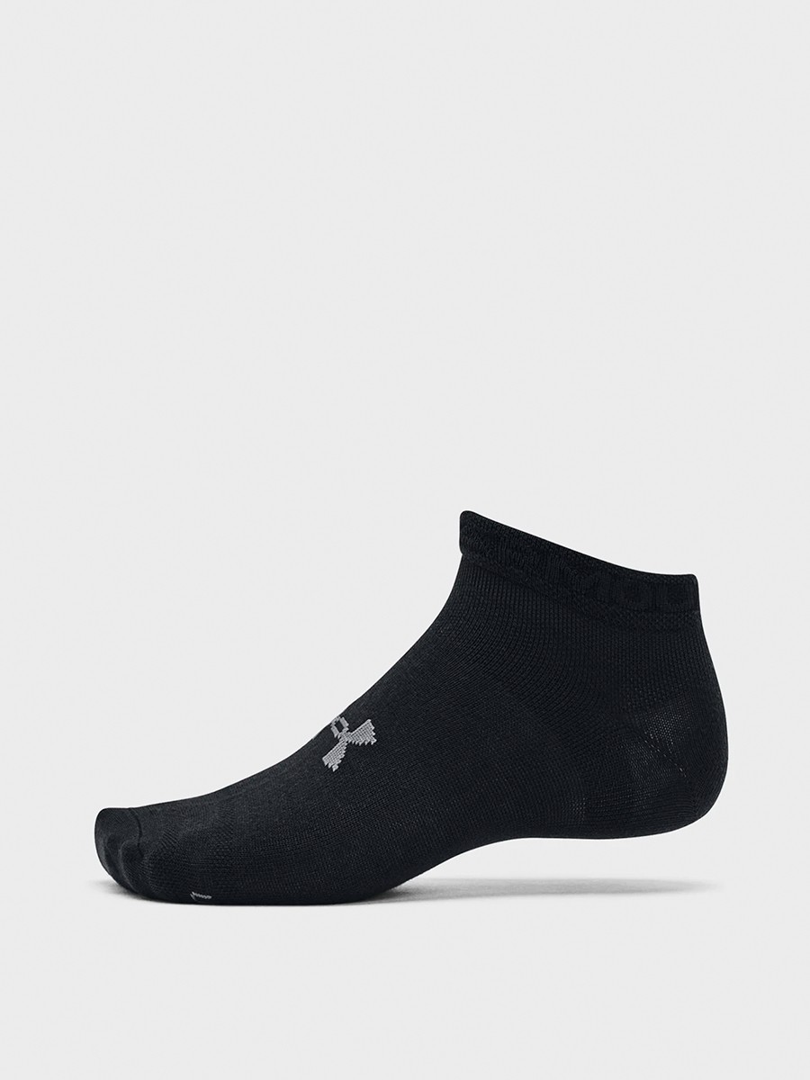 Шкарпетки  Under Armour UA Essential Low Cut 3pk чорні 1382958-001 изображение 3