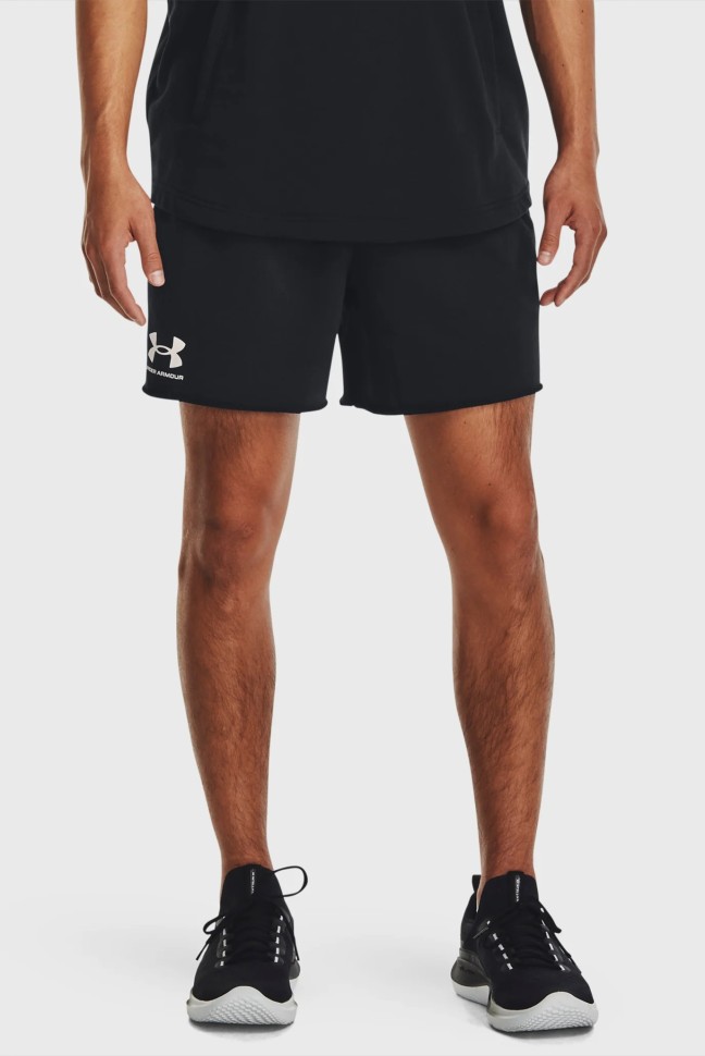 Шорты мужские Under Armour UA Rival Terry 6in Short черные 1382427-001 изображение 2