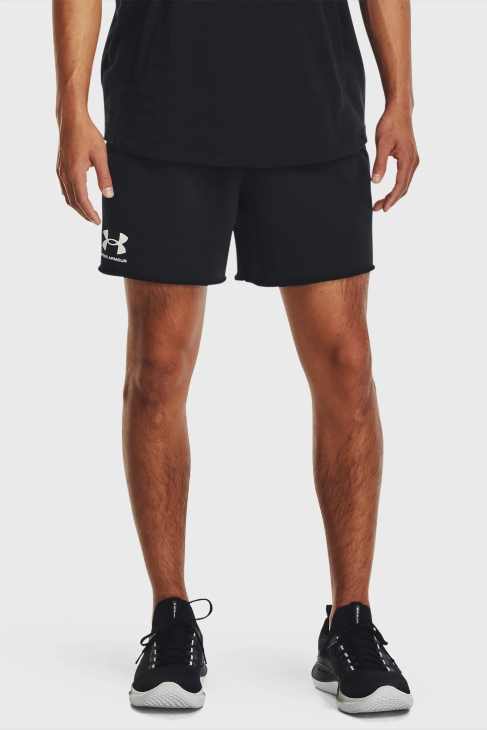 Шорти чоловічі Under Armour UA Rival Terry 6in Short чорні 1382427-001 — фото 2