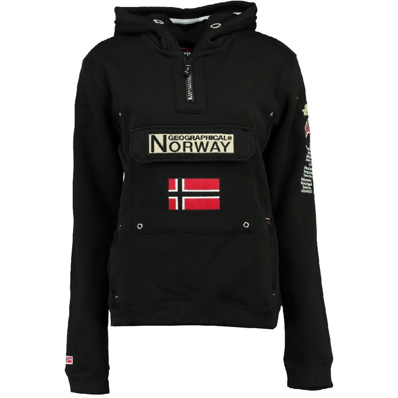 Толстовка женская Geographical Norway черная SR638F-010 изображение 1