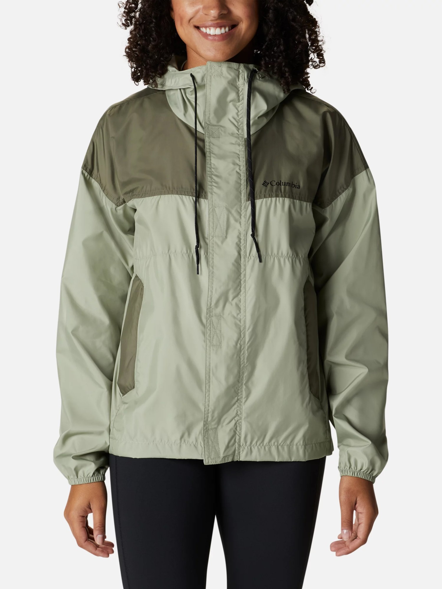 Ветровка женская Columbia FLASH CHALLENGER™ WINDBREAKER зеленая 1989521-348 изображение 2
