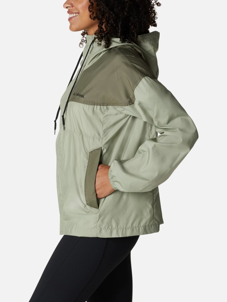 Вітрівка жіноча Columbia FLASH CHALLENGER™ WINDBREAKER зелена 1989521-348 изображение 4