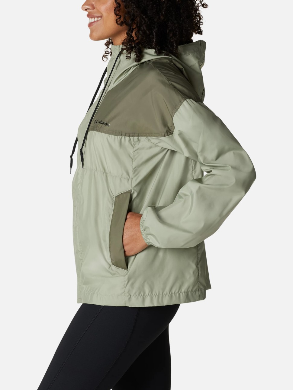Вітрівка жіноча Columbia FLASH CHALLENGER™ WINDBREAKER зелена 1989521-348 — фото 4