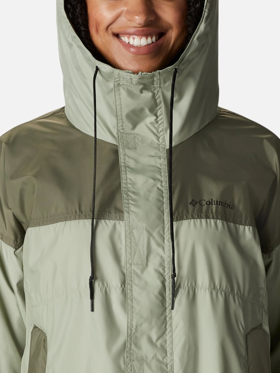 Вітрівка жіноча Columbia FLASH CHALLENGER™ WINDBREAKER зелена 1989521-348 — фото 5