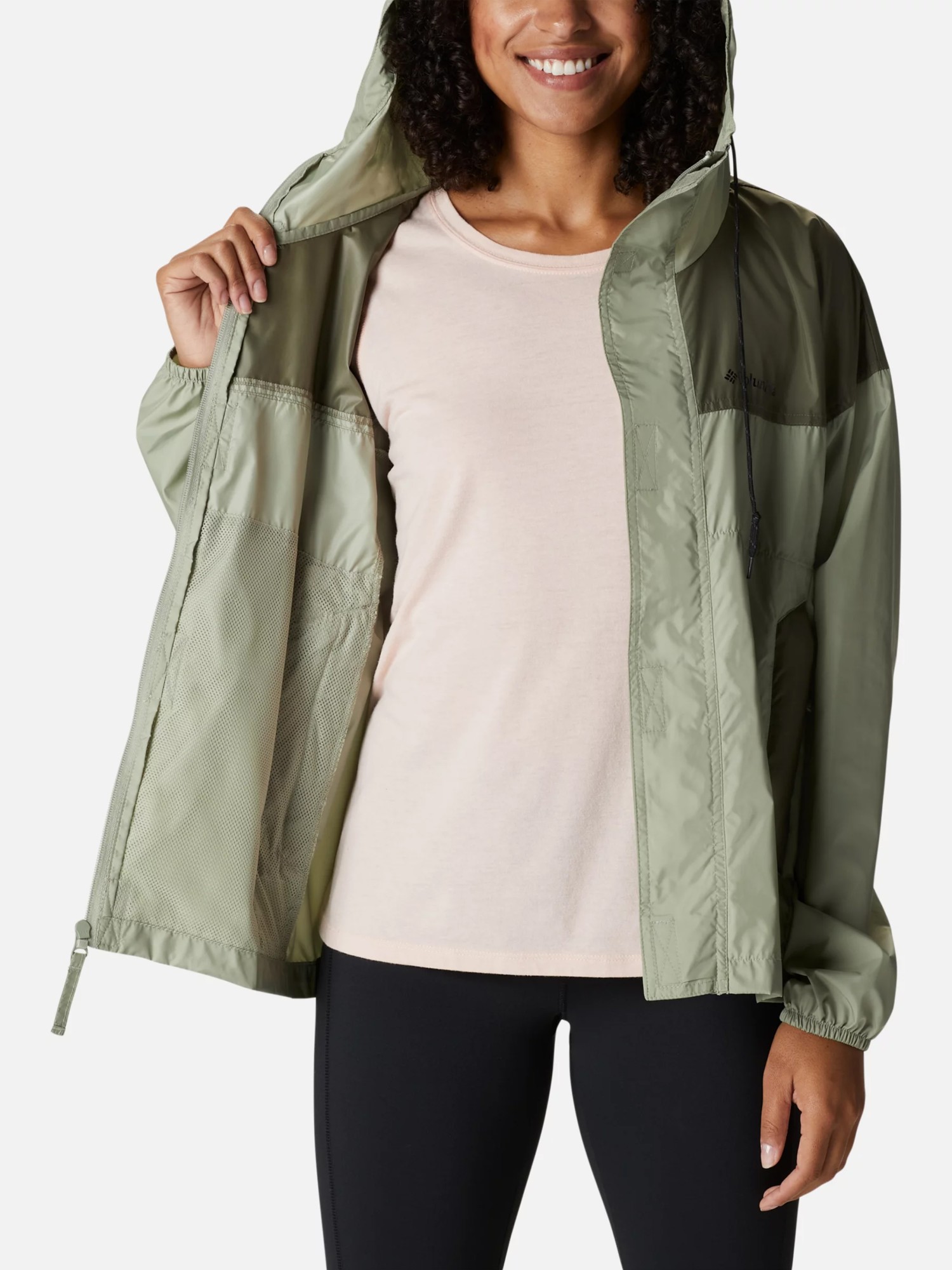 Ветровка женская Columbia FLASH CHALLENGER™ WINDBREAKER зеленая 1989521-348 изображение 6