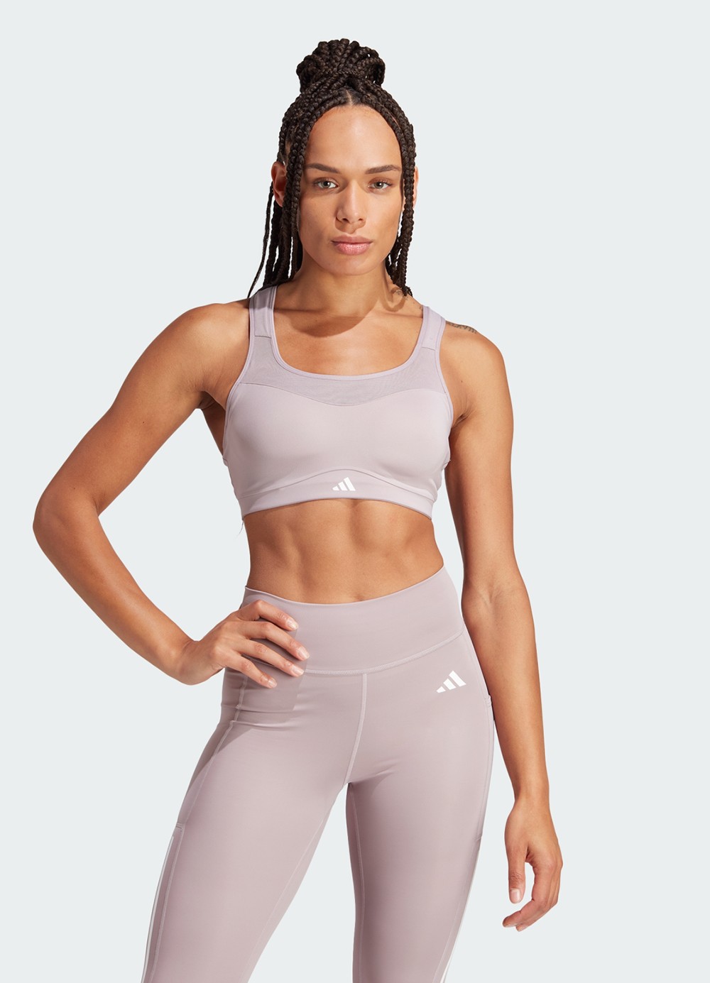 Бра жіночий Adidas TLRDIM HS BRA фіолетовий IT6678 изображение 2