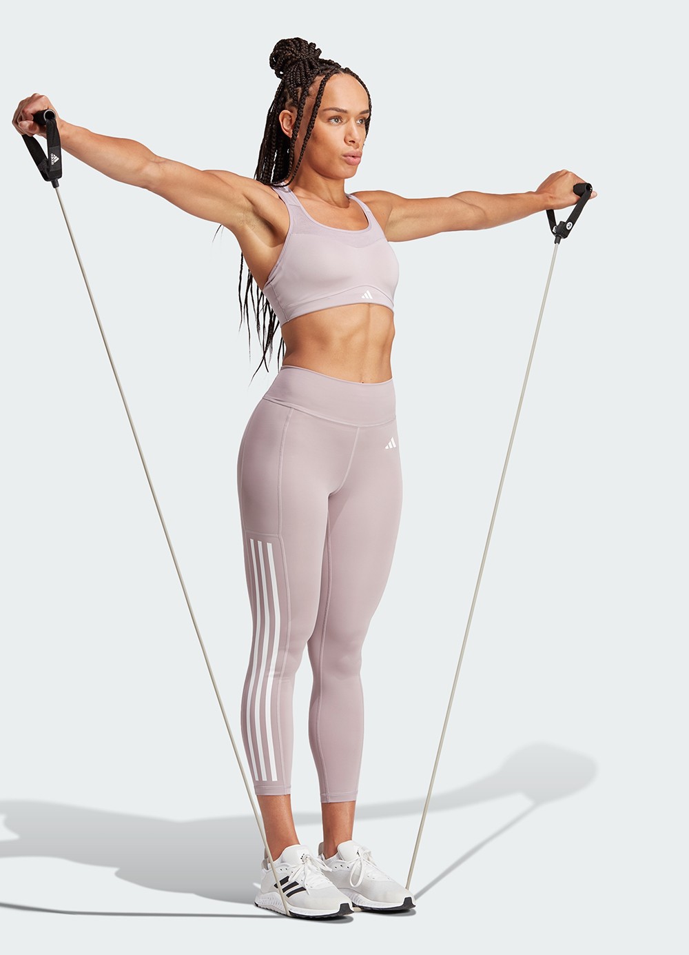 Бра жіночий Adidas TLRDIM HS BRA фіолетовий IT6678 изображение 4