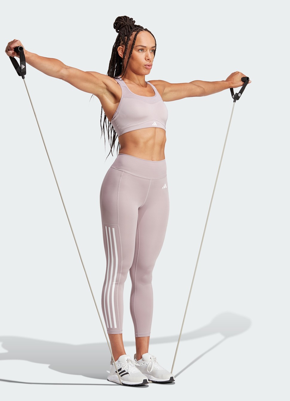 Бра жіночий Adidas TLRDIM HS BRA фіолетовий IT6678 — фото 4