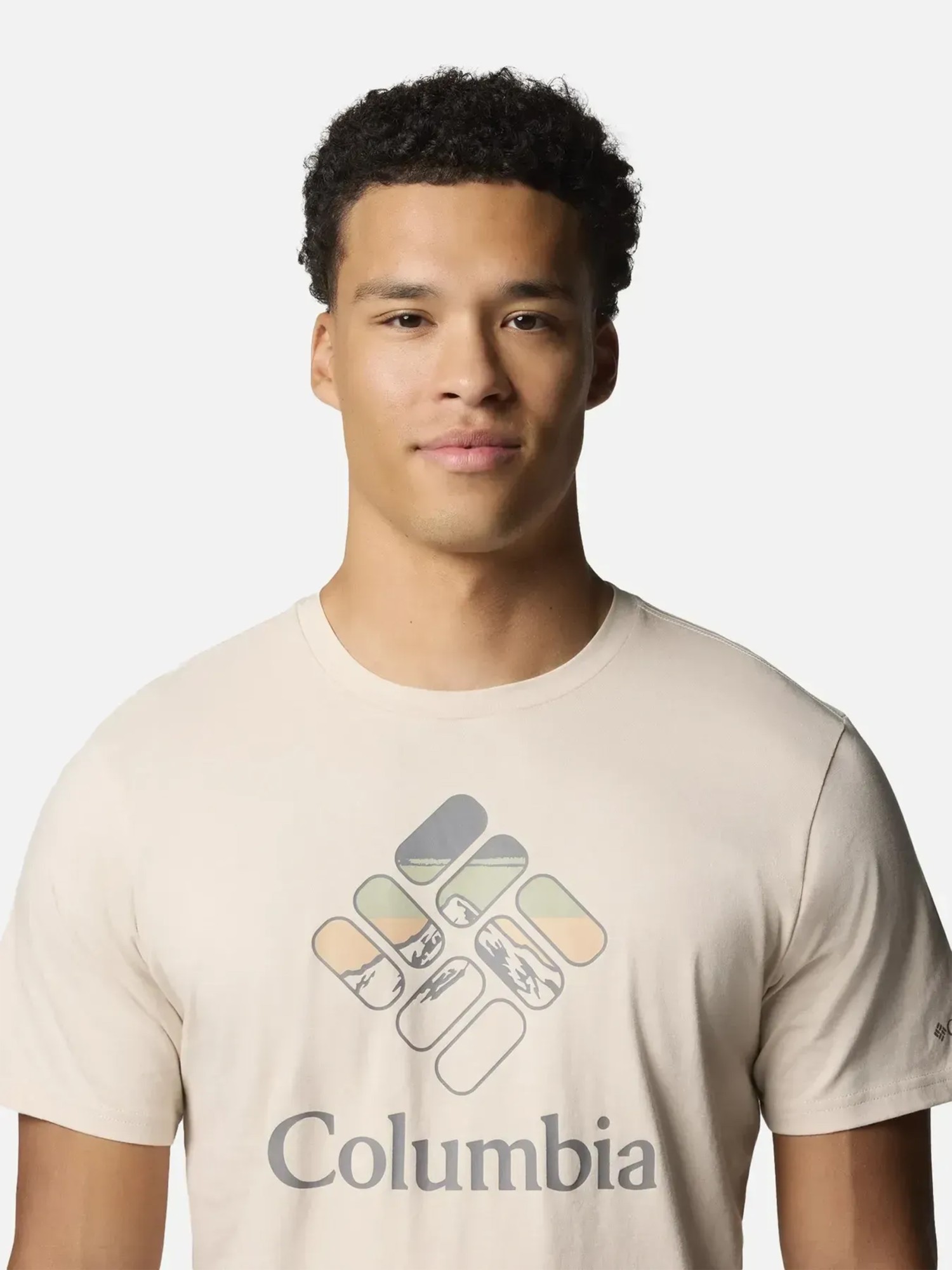Футболка чоловiча Columbia M Rapid Ridge™ Graphic Tee бежево-сіра 1888811-280 изображение 6