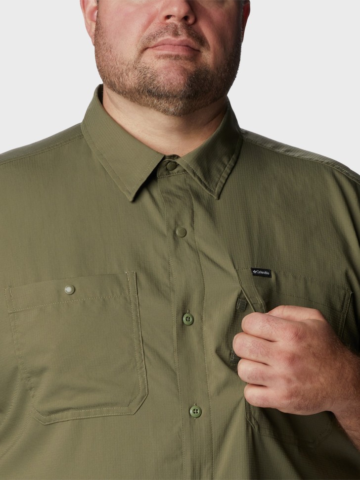 Рубашка мужская Columbia Silver Ridge™ Utility Lite Short Sleeve хаки 2030722-397 изображение 5