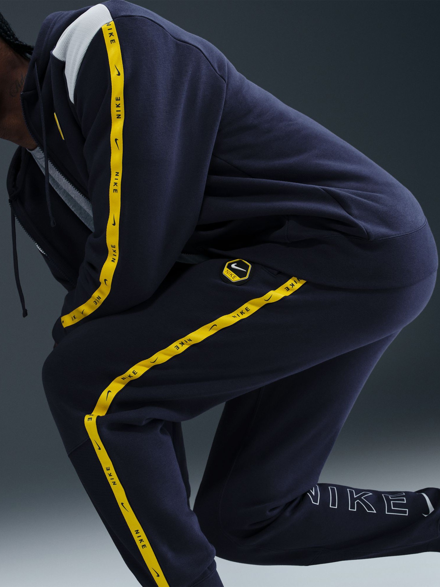 Брюки мужские Nike M NSW CS JOGGER FLC BB темно-синие IH4287-410 изображение 6