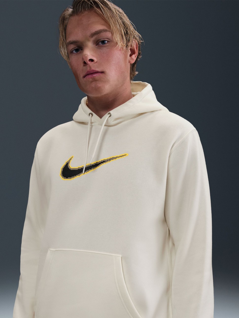Толстовка чоловіча Nike M NK CLUB BB HDY NEO VARSITY молочна HV0854-133 — фото 5