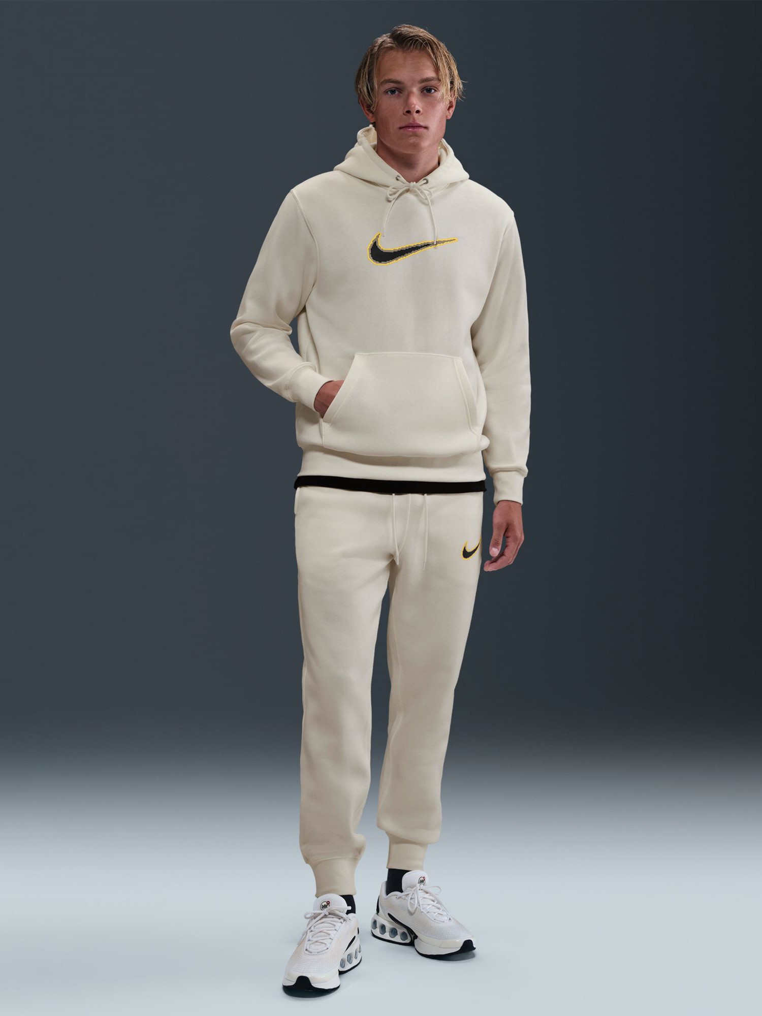 Толстовка чоловіча Nike M NK CLUB BB HDY NEO VARSITY молочна HV0854-133 изображение 8