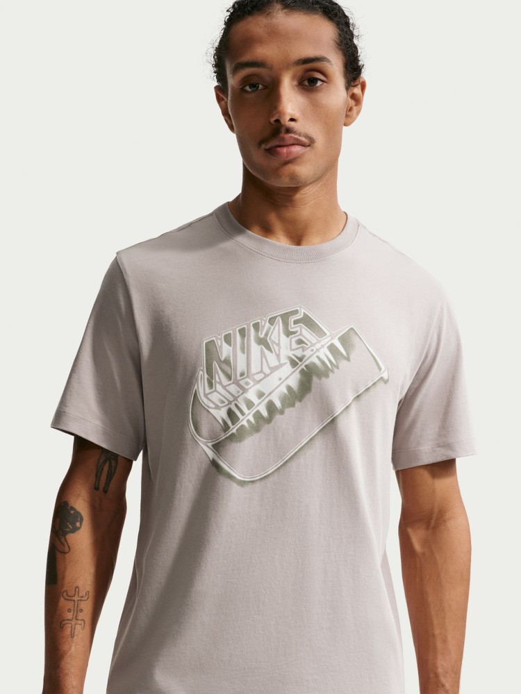 Футболка мужская Nike U NSW TEE STD BLUR FUTURA серая IH1131-009 изображение 3