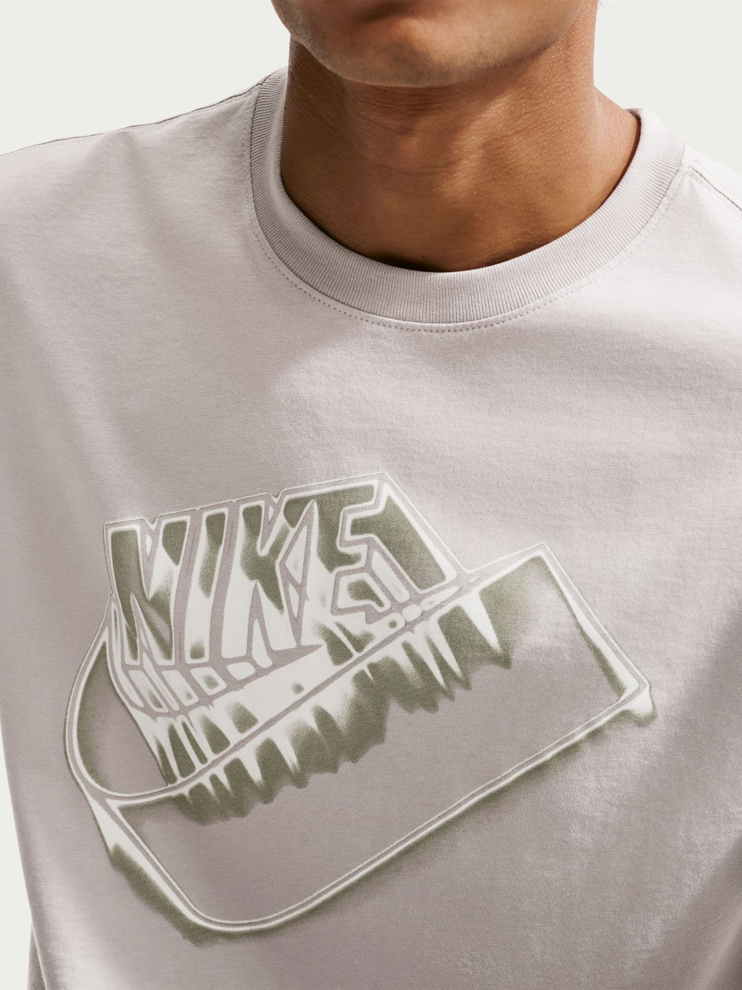 Футболка чоловіча Nike U NSW TEE STD BLUR FUTURA сіра IH1131-009 изображение 5