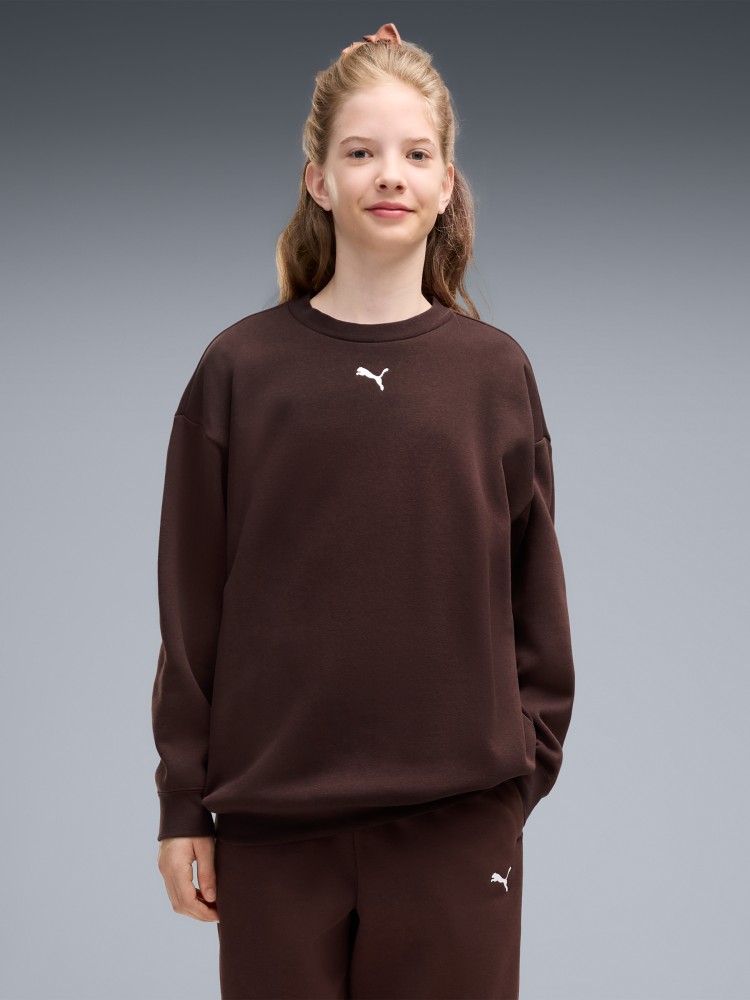 Костюм детский Puma Loungewear Oversized Sweat Suit FL G коричневый 68972733 изображение 4