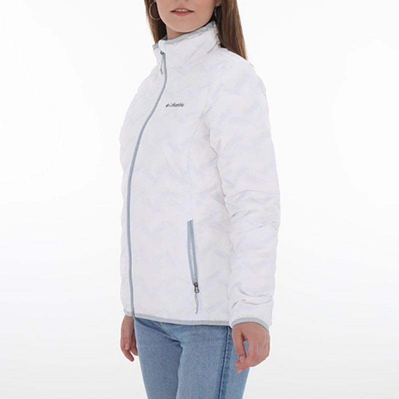 Куртка пуховая женская Columbia Delta Ridge Down Jacket белая 1875921-100 изображение 3