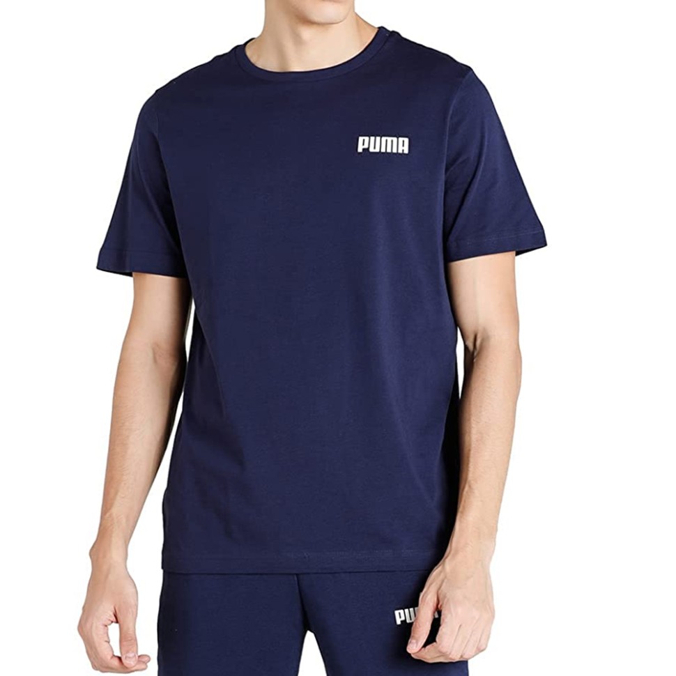 Футболка чоловіча Puma ESS Small PUMA Tee M синя 84722505