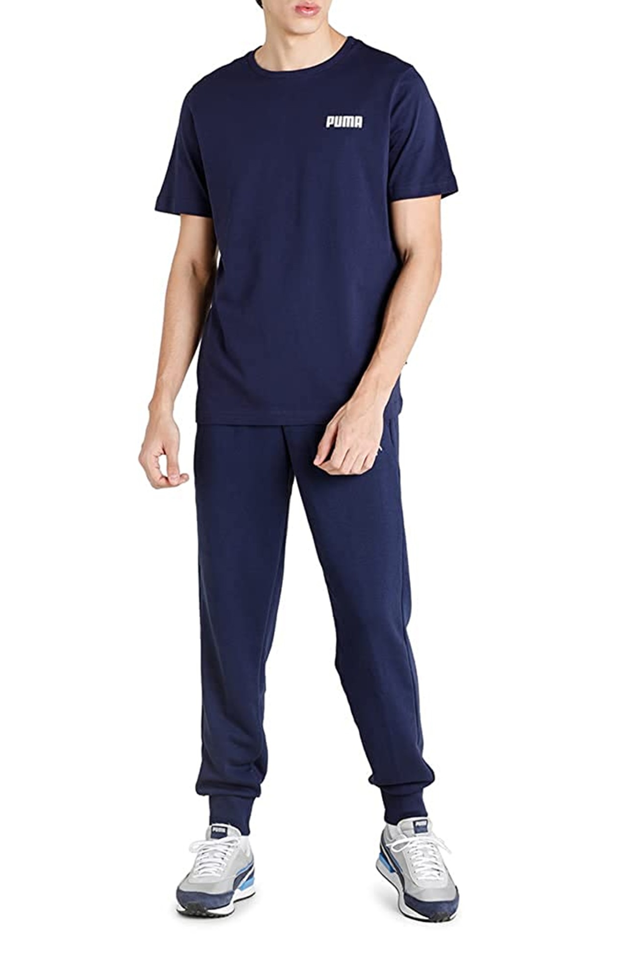 Футболка чоловіча Puma ESS Small PUMA Tee M синя 84722505 изображение 2