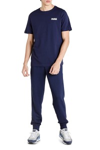 Футболка мужская Puma ESS Small PUMA Tee M синяя 84722505 изображение 2