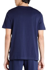 Футболка мужская Puma ESS Small PUMA Tee M синяя 84722505 изображение 3