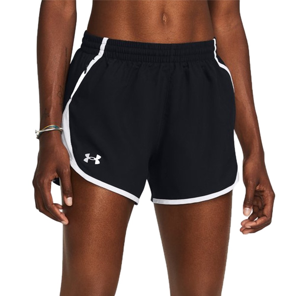 Шорты женские Under Armour UA Fly By Short черные 1382438-002