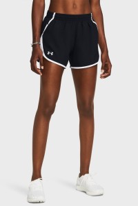 Шорты женские Under Armour UA Fly By Short черные 1382438-002 изображение 2