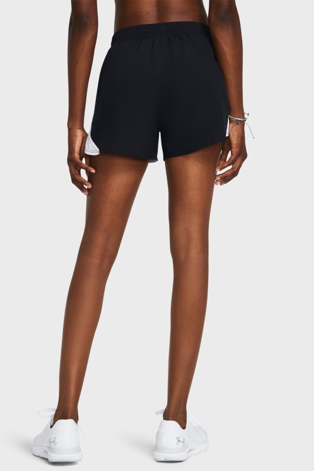 Шорты женские Under Armour UA Fly By Short черные 1382438-002 изображение 3
