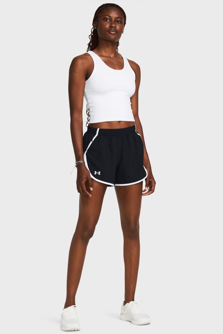 Шорты женские Under Armour UA Fly By Short черные 1382438-002 изображение 4
