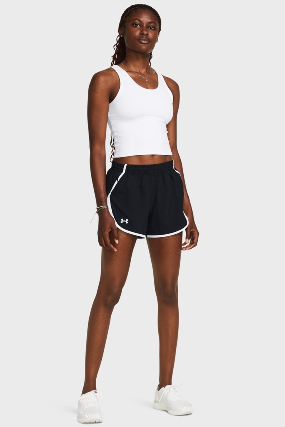 Шорти жіночі Under Armour UA Fly By Short чорні 1382438-002 — фото 4