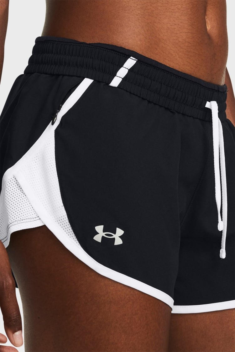 Шорты женские Under Armour UA Fly By Short черные 1382438-002 изображение 5