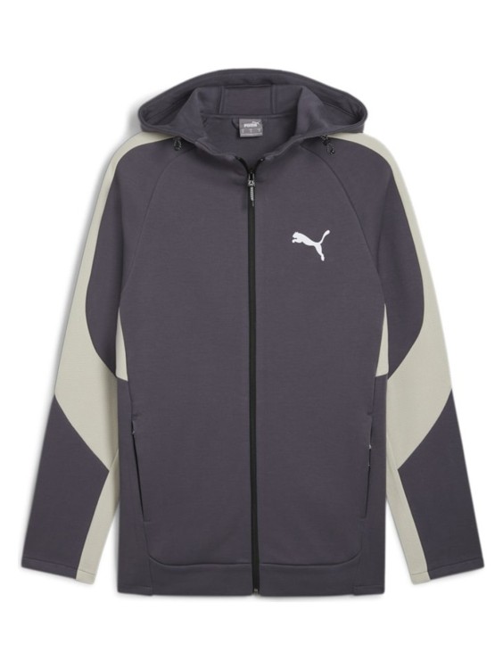 Толстовка чоловіча Puma EVOSTRIPE Full-Zip Hoodie DK сіра 68170069 изображение 2