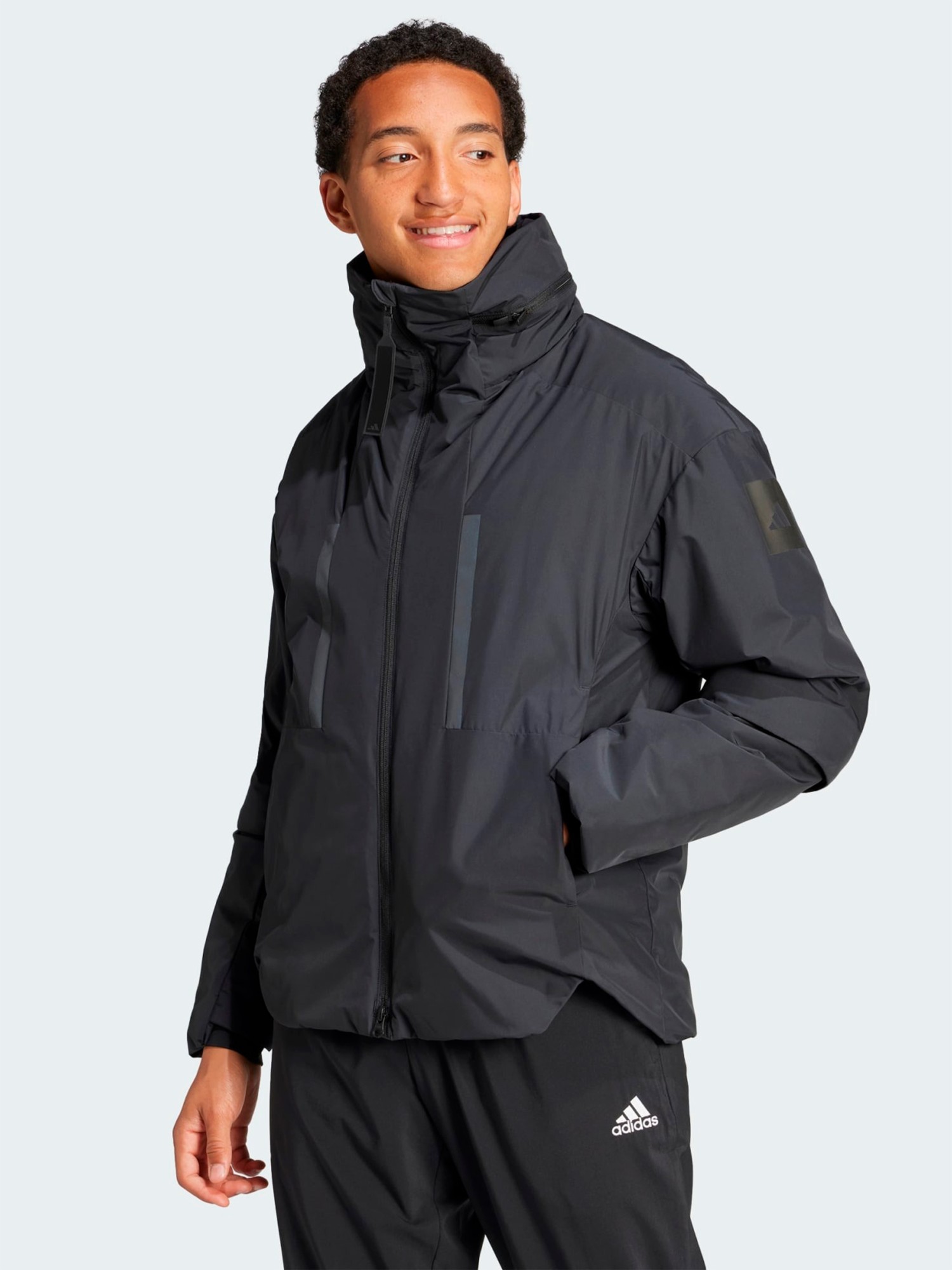 Куртка мужская Adidas MYSHELTER INS J черная IS9051 изображение 4