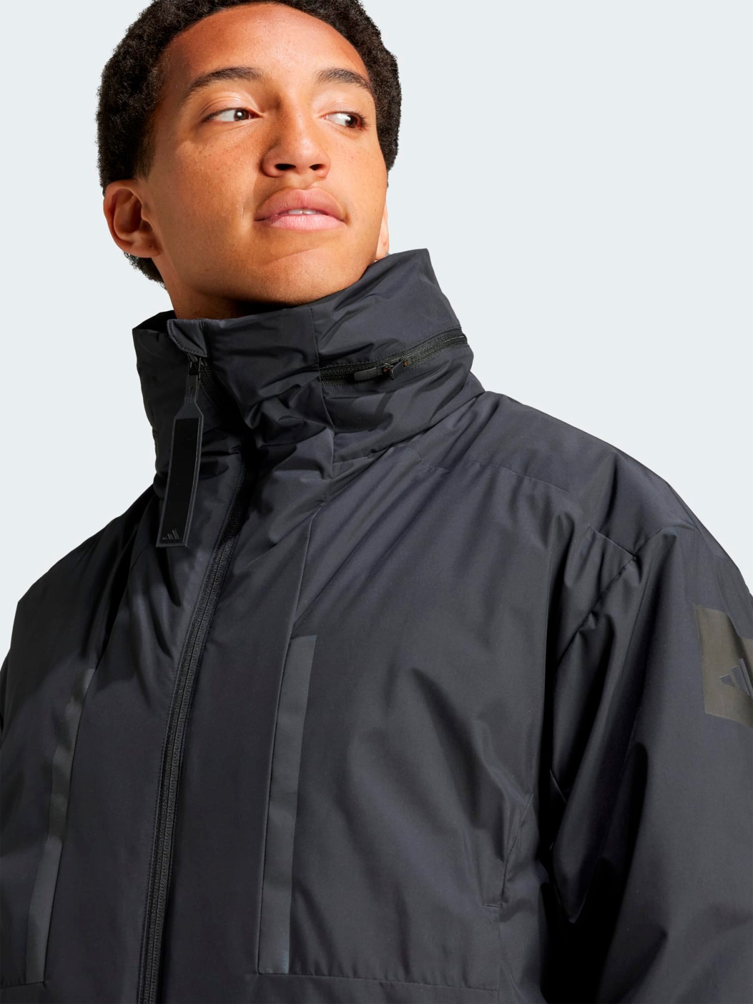 Куртка мужская Adidas MYSHELTER INS J черная IS9051 изображение 5