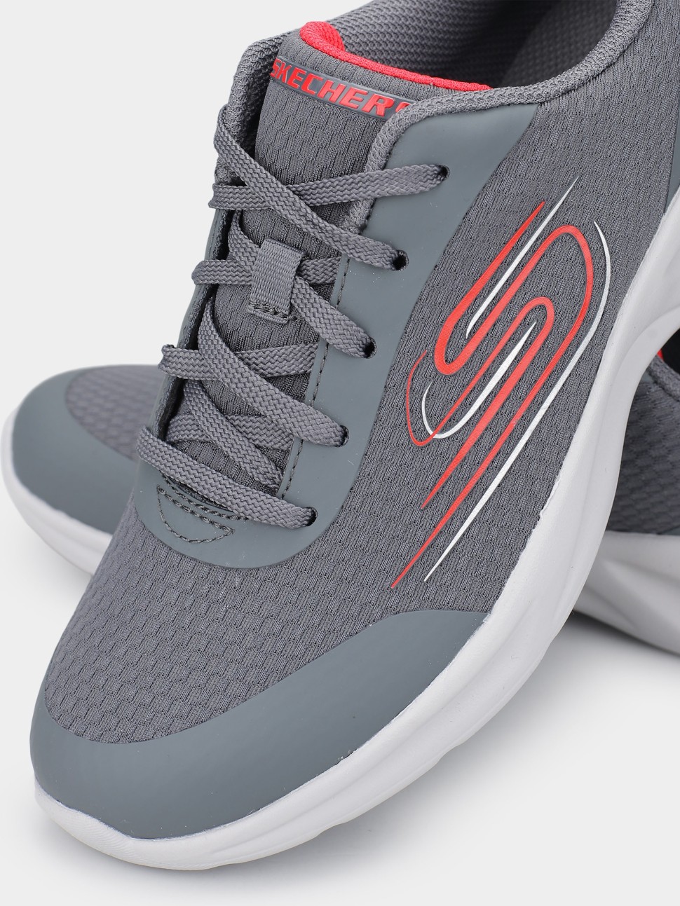 Кросівки дитячі Skechers DYNAMATIC сірі 405113L CCRD — фото 6