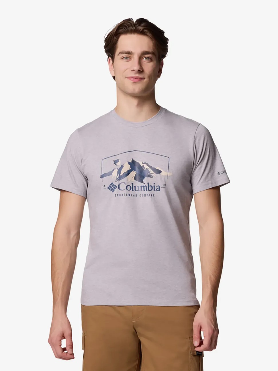 Футболка чоловiча Columbia Path Lake™ Graphic Tee II сіра 1934811-044 — фото 2