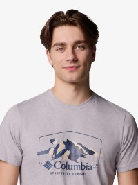 Футболка чоловiча Columbia Path Lake™ Graphic Tee II сіра 1934811-044 изображение 6