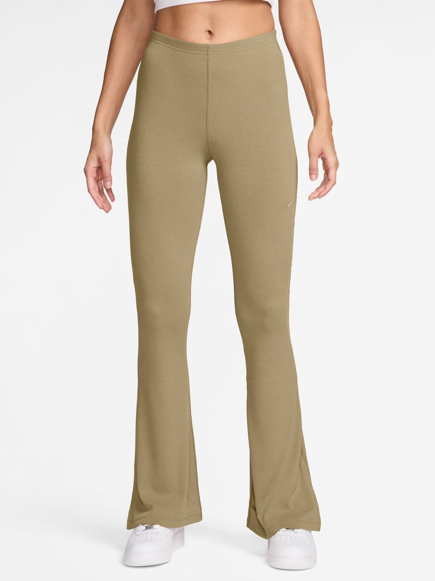 Легінси жіночі Nike W NSW NK CHLL KNT MRIB MR FLR бежеві FQ2113-297 изображение 2