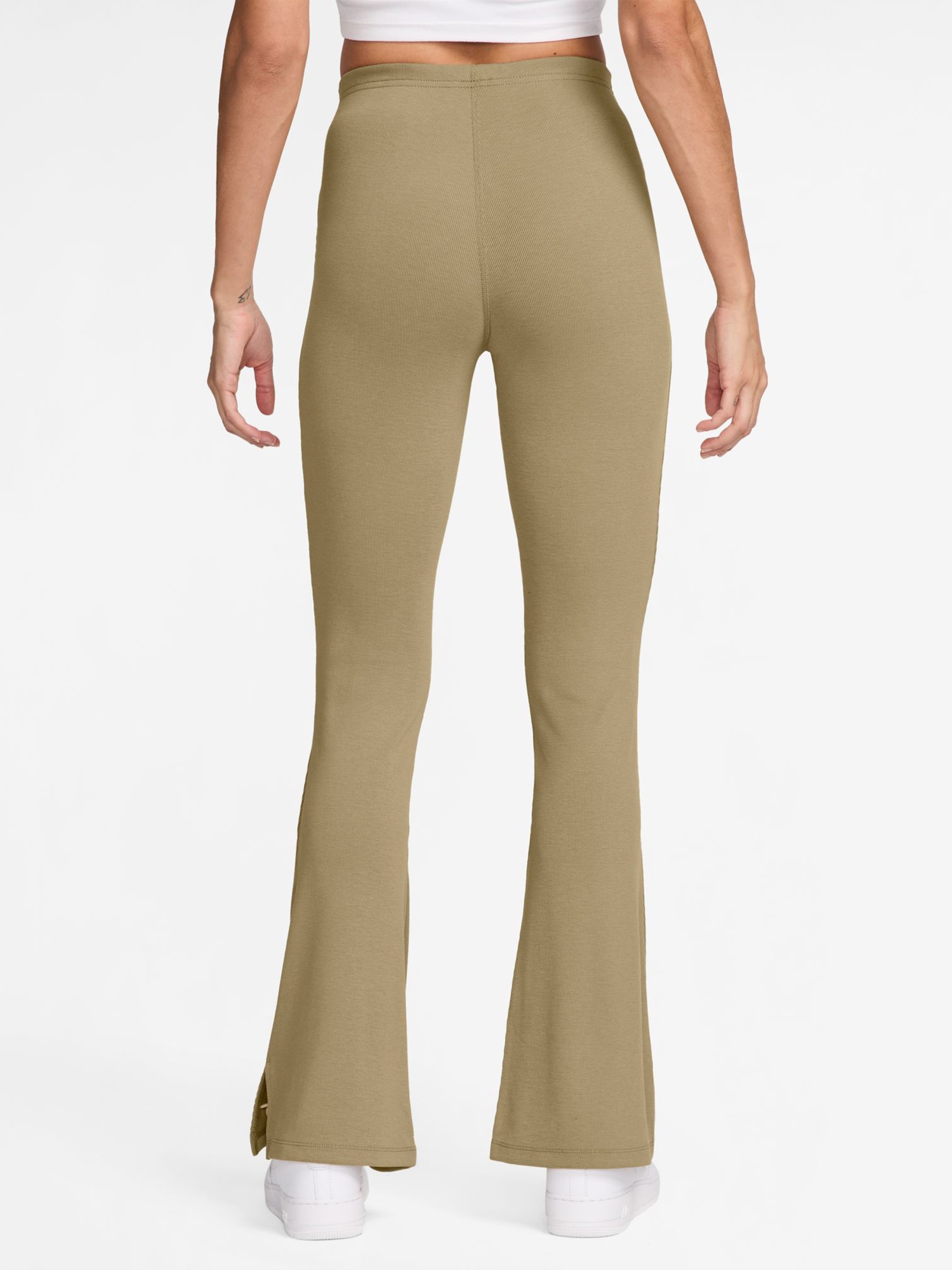 Легінси жіночі Nike W NSW NK CHLL KNT MRIB MR FLR бежеві FQ2113-297 изображение 3